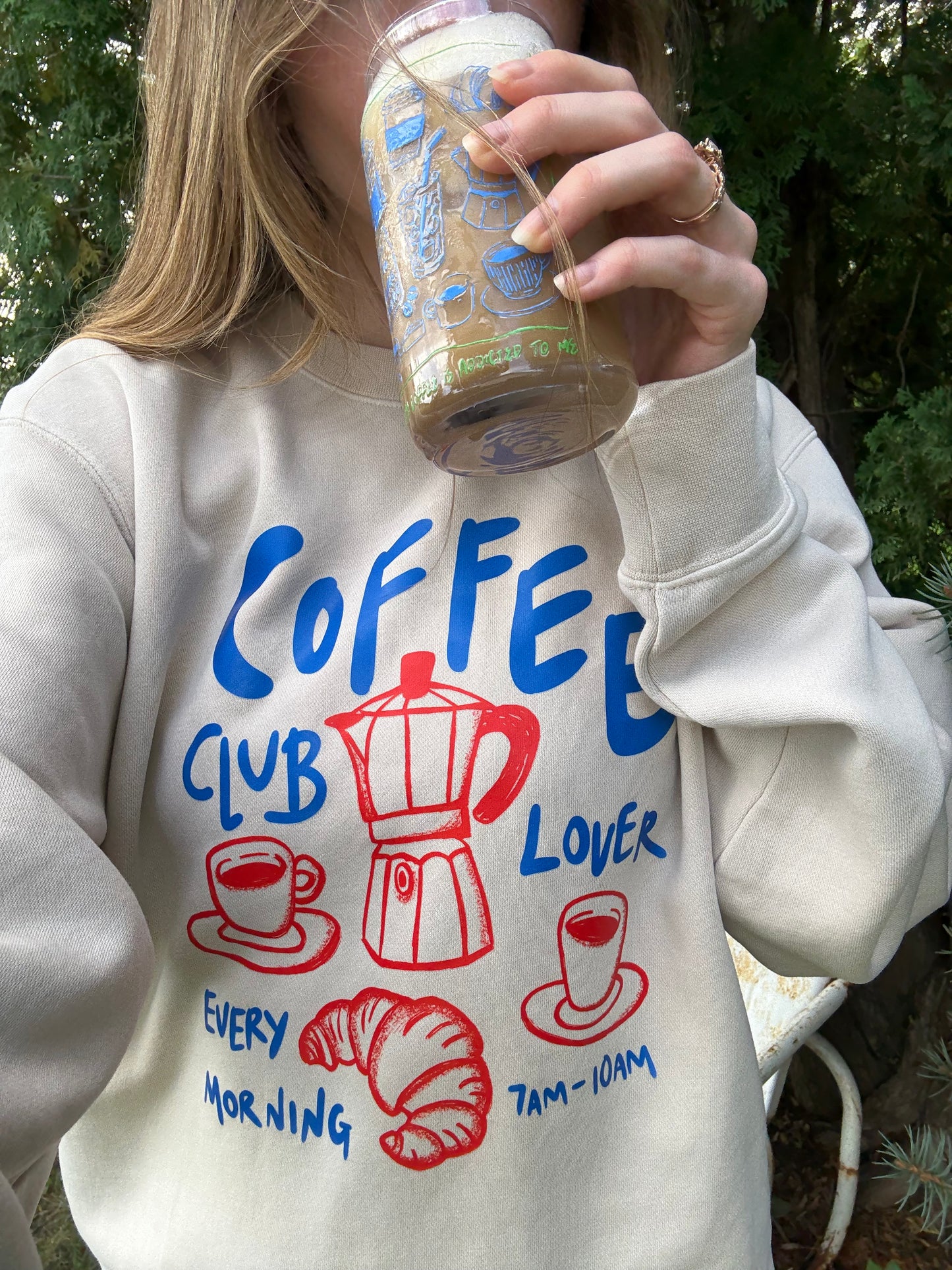 Coffee Club Glass Cup