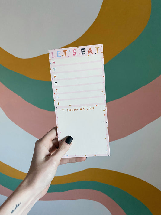 Weekly Meal Planner Magnetic Notepad